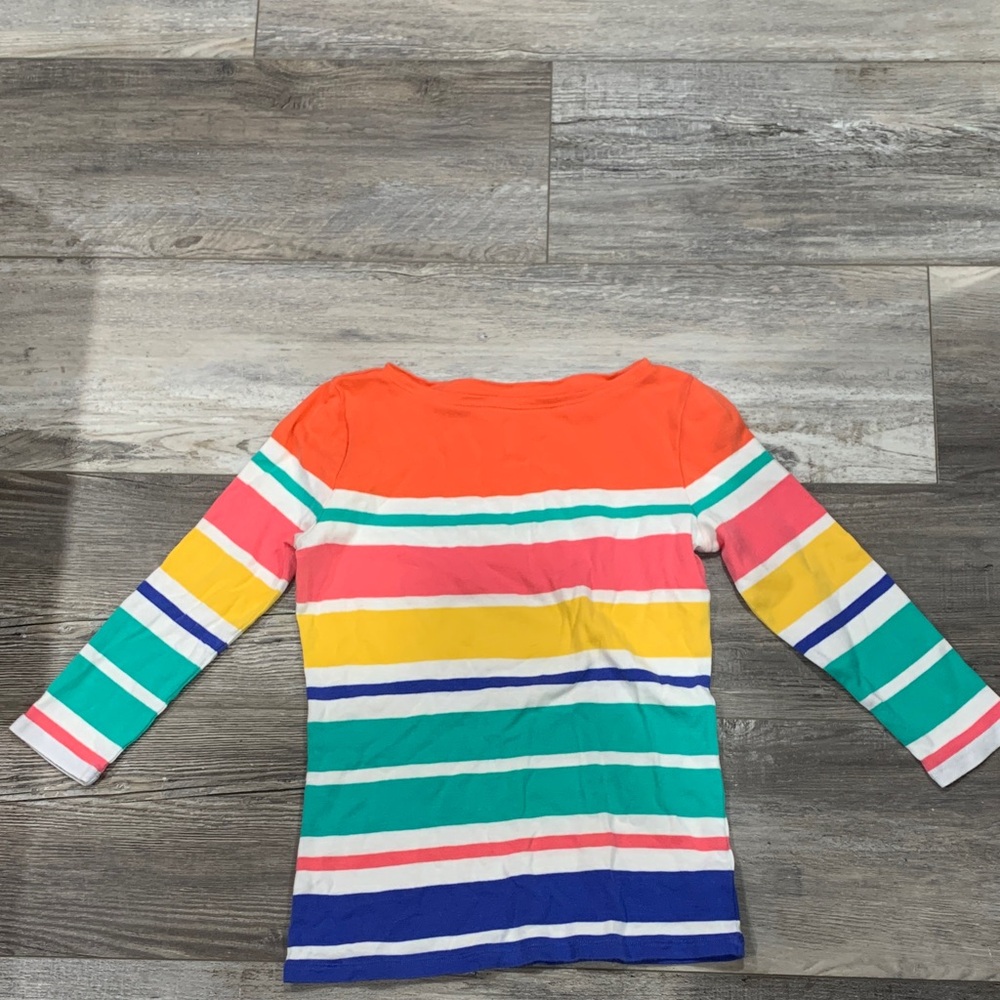 Talbots Colorful Striped Womens Shirt